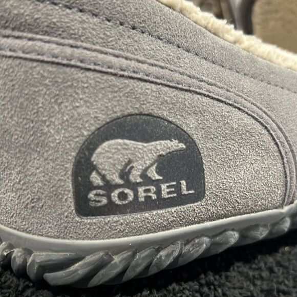 🔥🔥SOREL “DUDE MOC” Gray Suede Slippers Slip-On Loafers - Men Sz 12 - EXCELLENT - Picture 5 of 12